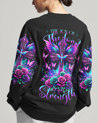 The Joy Of The Lord Cross Wings Rose Women's All Over Print Shirt - Tltr3011232, easychoo.com
