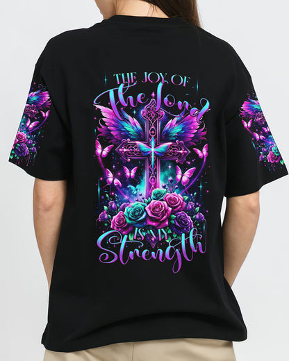 The Joy Of The Lord Cross Wings Rose Women's All Over Print Shirt - Tltr3011232, easychoo.com