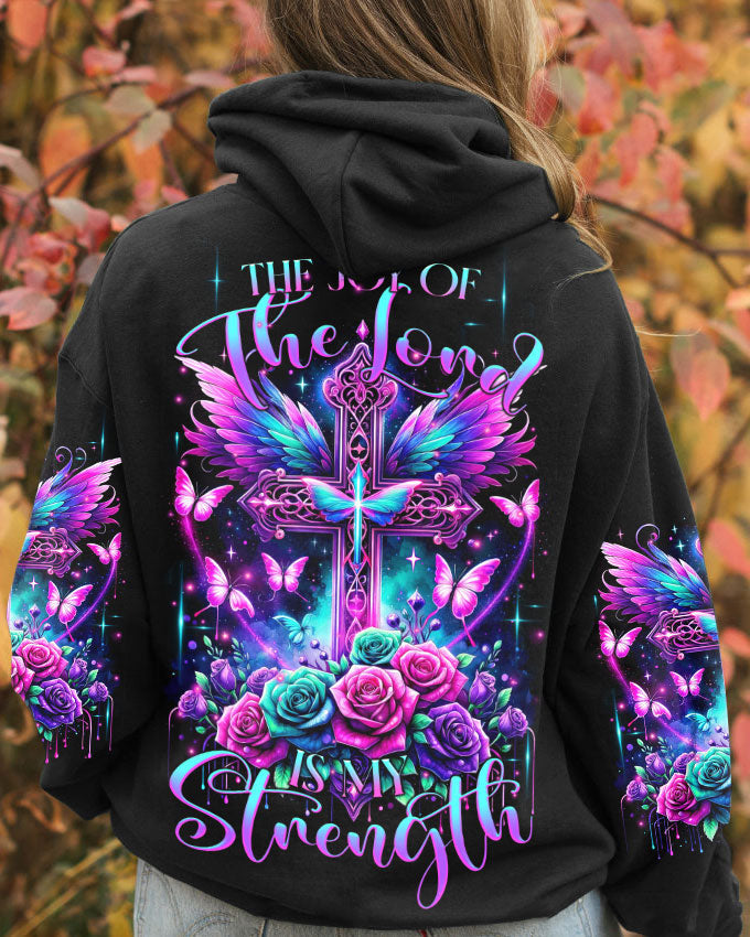 The Joy Of The Lord Cross Wings Rose Women's All Over Print Shirt - Tltr3011232, easychoo.com