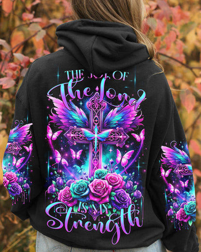 The Joy Of The Lord Cross Wings Rose Women's All Over Print Shirt - Tltr3011232, easychoo.com