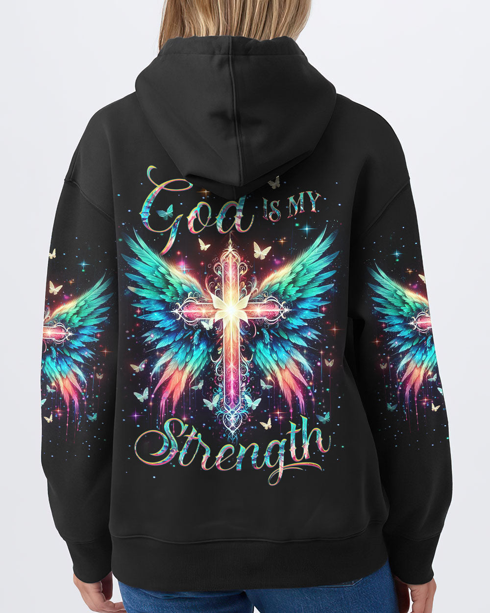 God Is My Strength Women's All Over Print Shirt - Yhdu0301243, easychoo.com