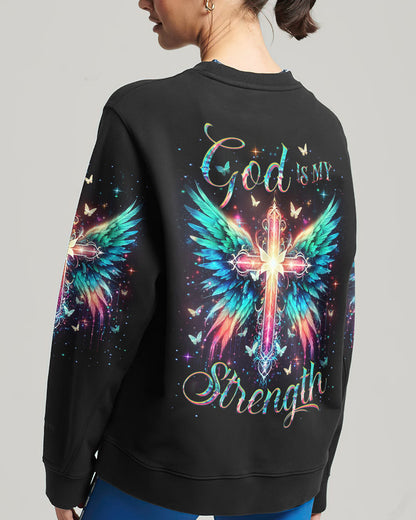 God Is My Strength Women's All Over Print Shirt - Yhdu0301243, easychoo.com