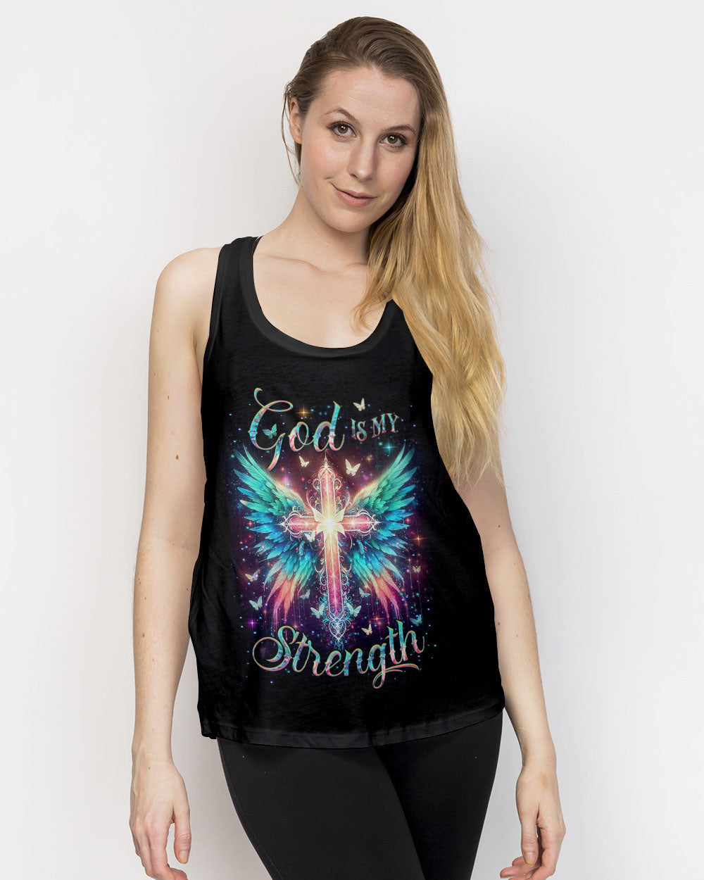 God Is My Strength Women's All Over Print Shirt - Yhdu0301243, easychoo.com