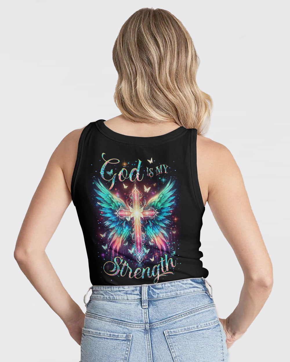 God Is My Strength Women's All Over Print Shirt - Yhdu0301243, easychoo.com