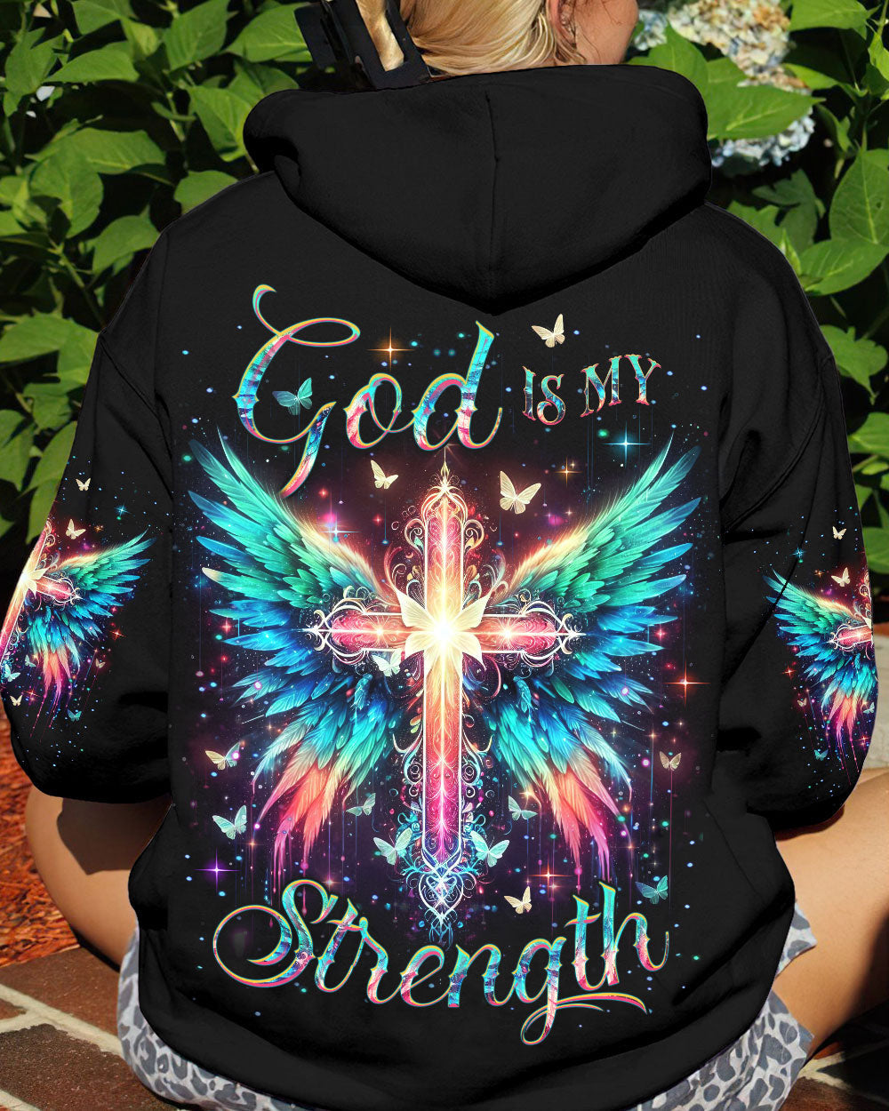 God Is My Strength Women's All Over Print Shirt - Yhdu0301243, easychoo.com
