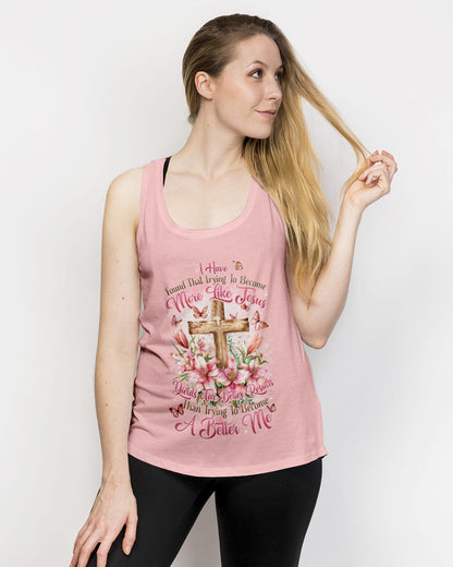 Trying To Become More Like Jesus Women's All Over Print Shirt - Tytd2503241, easychoo.com