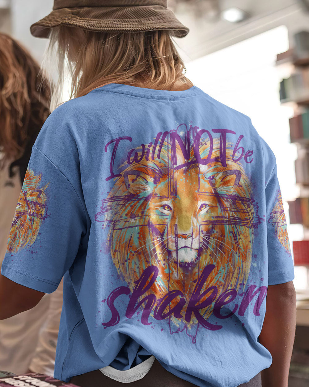I Will Not Be Shaken Lion Women's All Over Print Shirt - Tytm2401244, easychoo.com