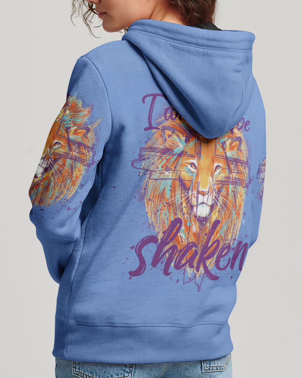I Will Not Be Shaken Lion Women's All Over Print Shirt - Tytm2401244, easychoo.com