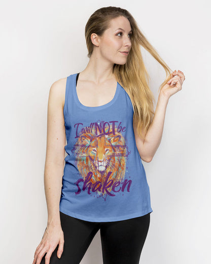 I Will Not Be Shaken Lion Women's All Over Print Shirt - Tytm2401244, easychoo.com
