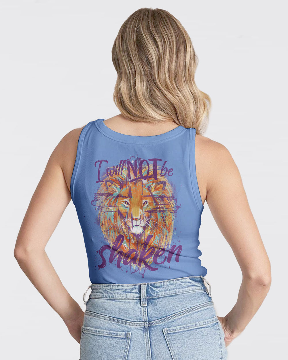 I Will Not Be Shaken Lion Women's All Over Print Shirt - Tytm2401244, easychoo.com