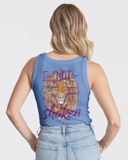 I Will Not Be Shaken Lion Women's All Over Print Shirt - Tytm2401244, easychoo.com