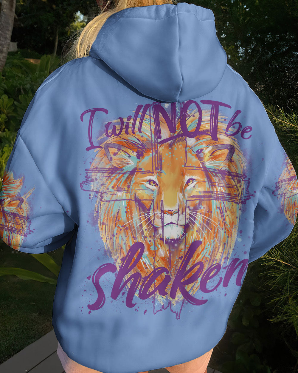 I Will Not Be Shaken Lion Women's All Over Print Shirt - Tytm2401244, easychoo.com