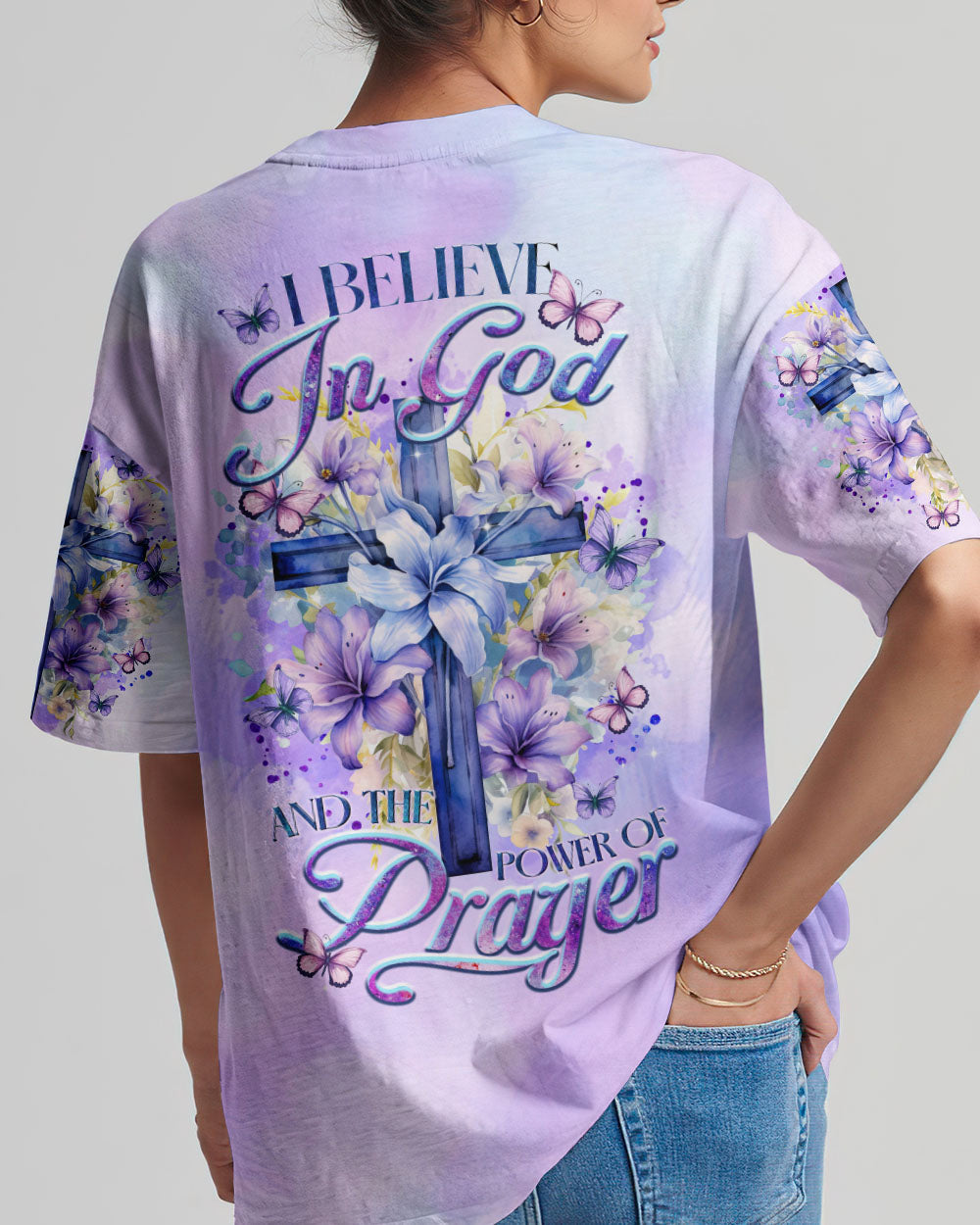 I Believe In God Women's All Over Print Shirt - Tltr2512235, easychoo.com