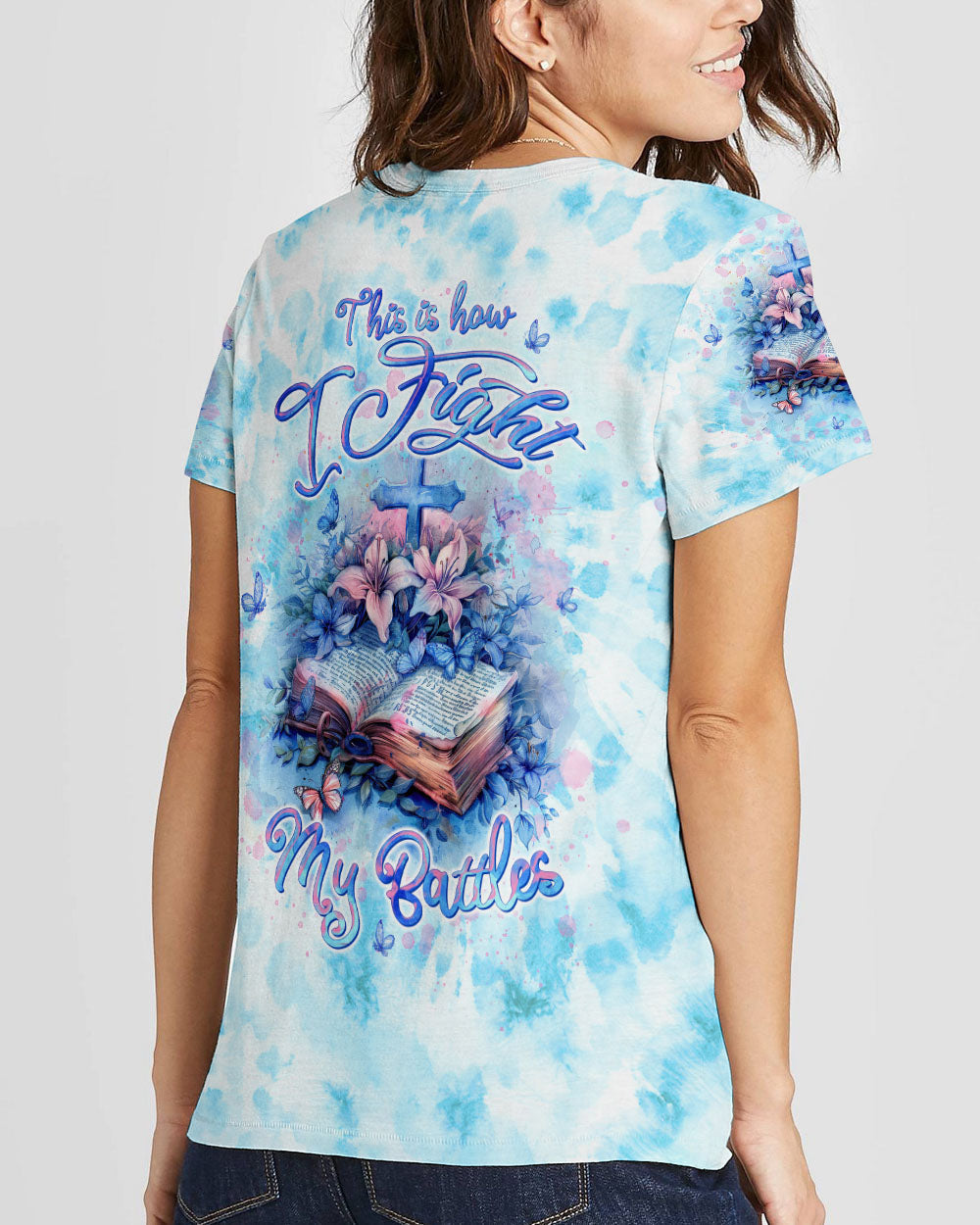 This Is How I Fight My Battles Women's All Over Print Shirt - Tltw0404245, easychoo.com