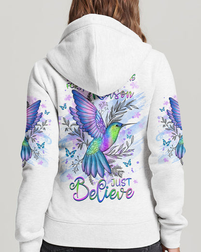 Everything Happens For A Reason Just Believe Women's All Over Print Shirt - Yhhg1407234, easychoo.com