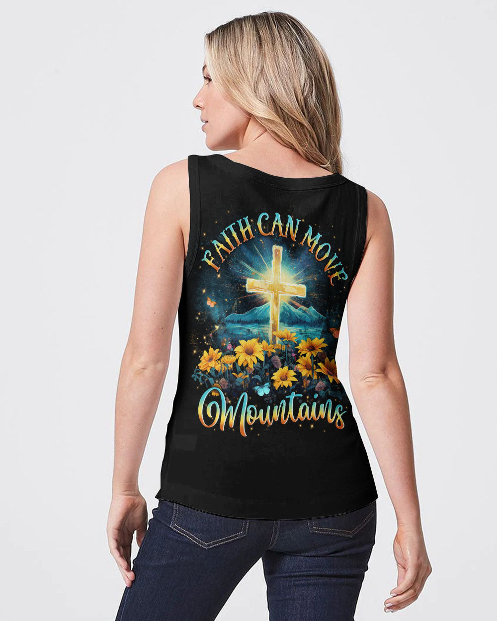 Faith Can Move Mountains Women's All Over Print Shirt - Yhln1310232