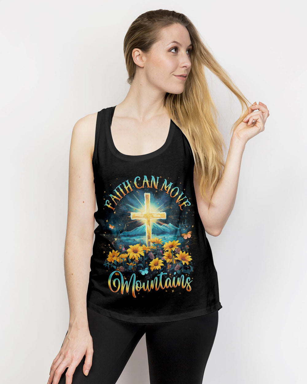 Faith Can Move Mountains Women's All Over Print Shirt - Yhln1310232
