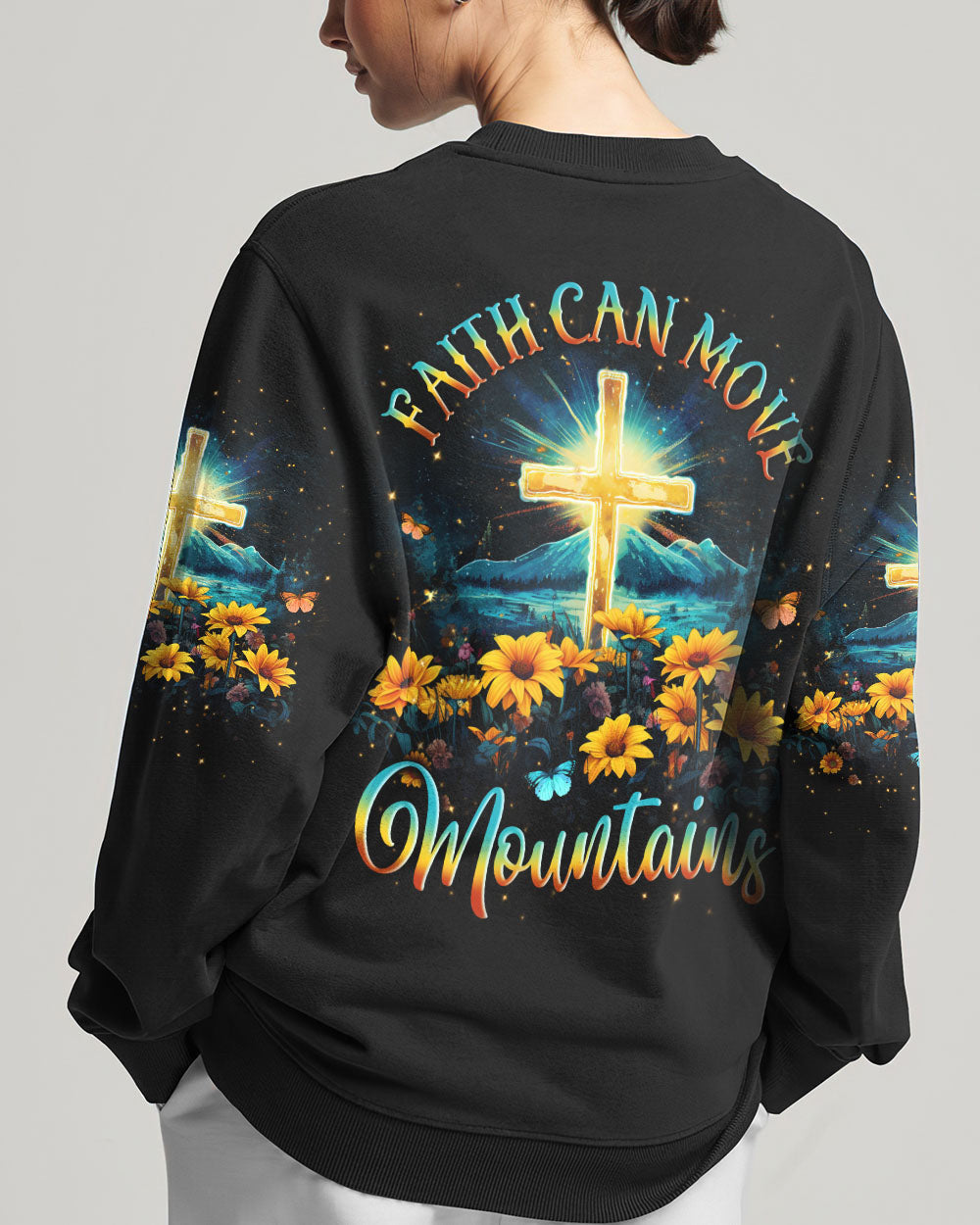 Faith Can Move Mountains Women's All Over Print Shirt - Yhln1310232