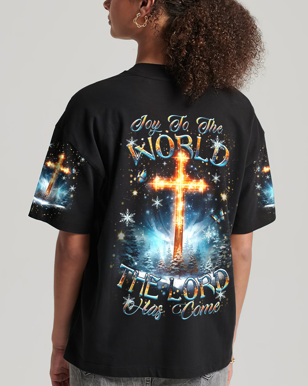 Joy To The World The Lord Has Come Christmas Women's All Over Print Shirt - Yhdu2410234