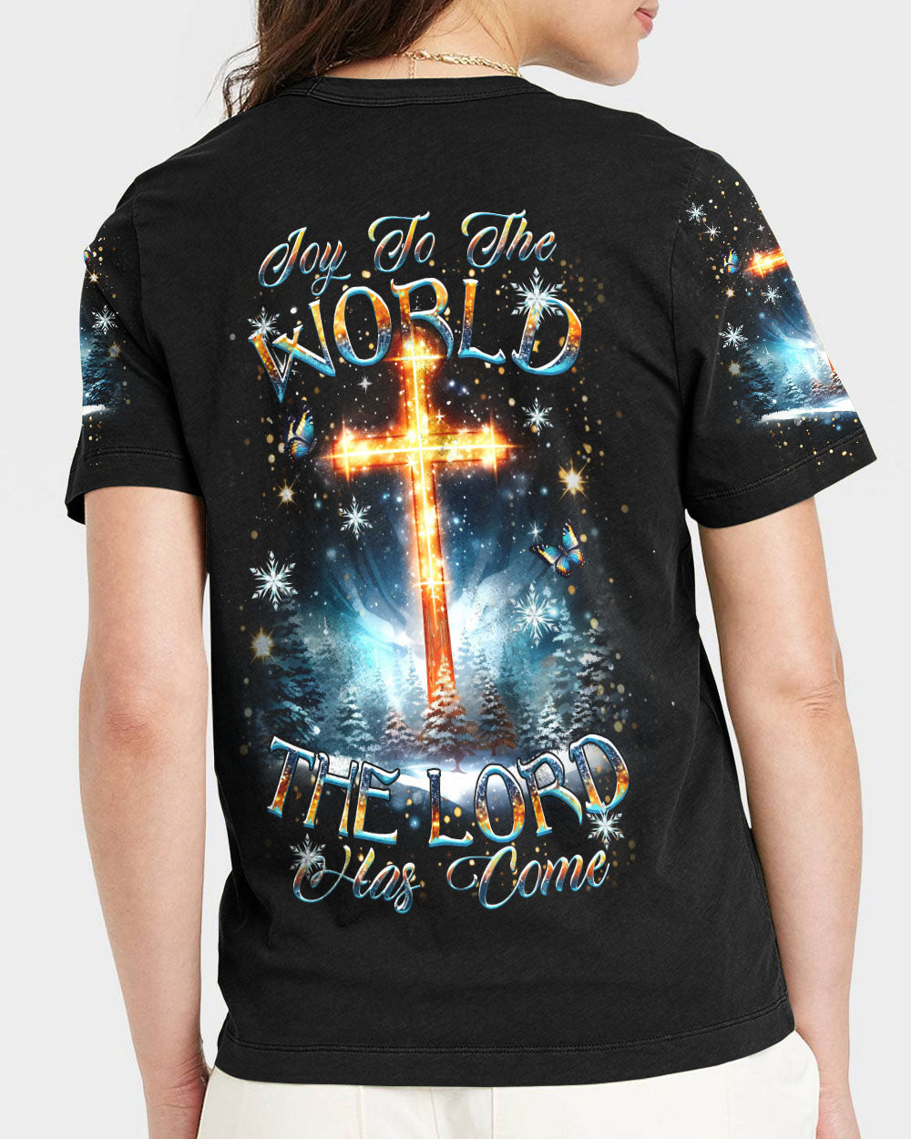 Joy To The World The Lord Has Come Christmas Women's All Over Print Shirt - Yhdu2410234