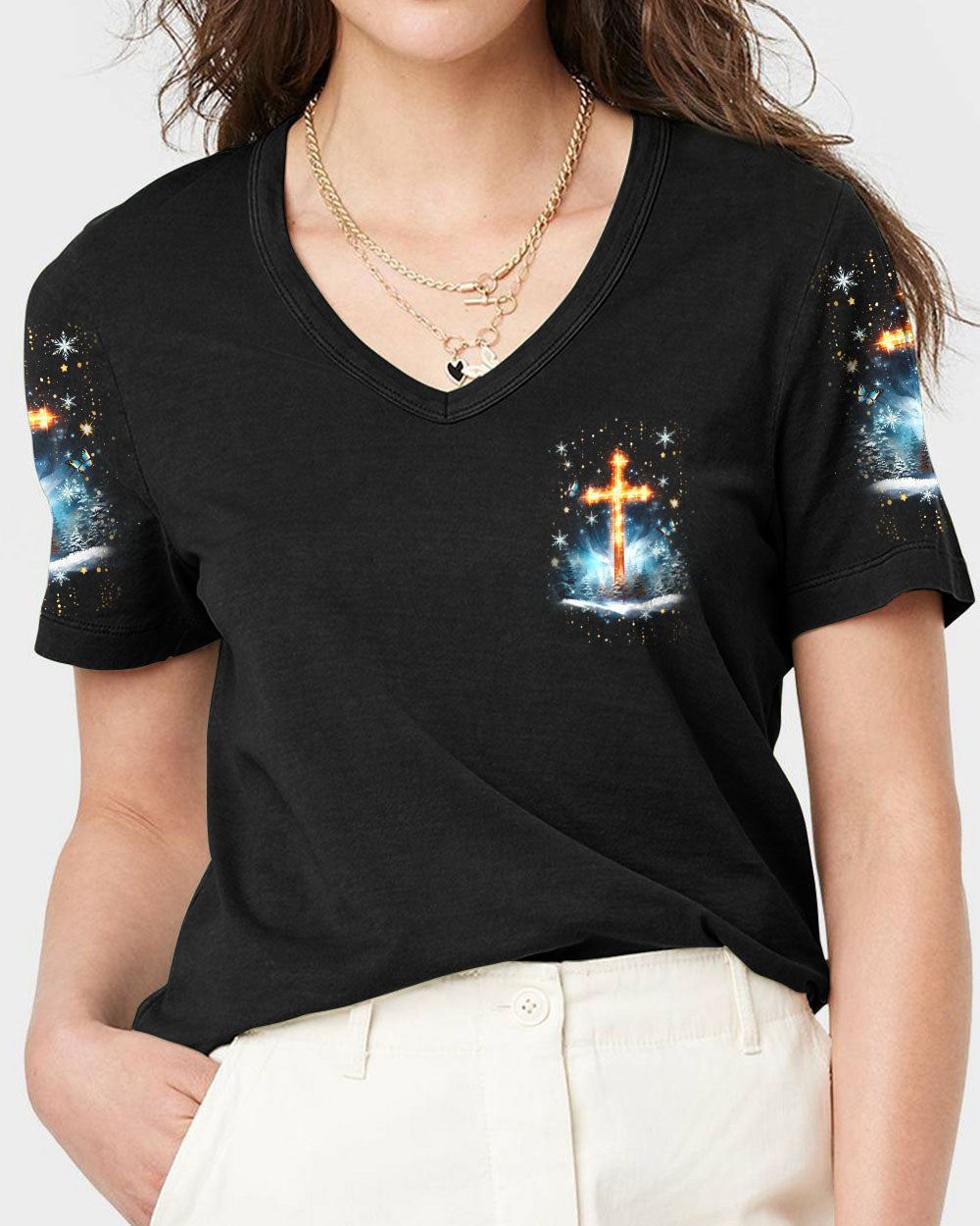 Joy To The World The Lord Has Come Christmas Women's All Over Print Shirt - Yhdu2410234