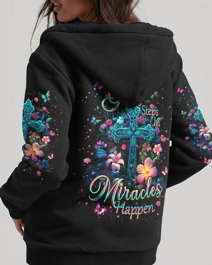 When God Steps In Miracles Happen Women's All Over Print Shirt - Tlpq2604242