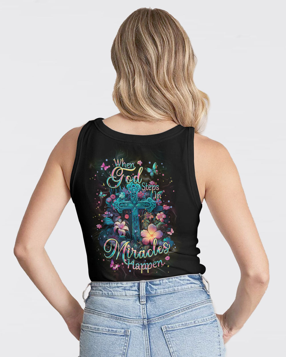 When God Steps In Miracles Happen Women's All Over Print Shirt - Tlpq2604242