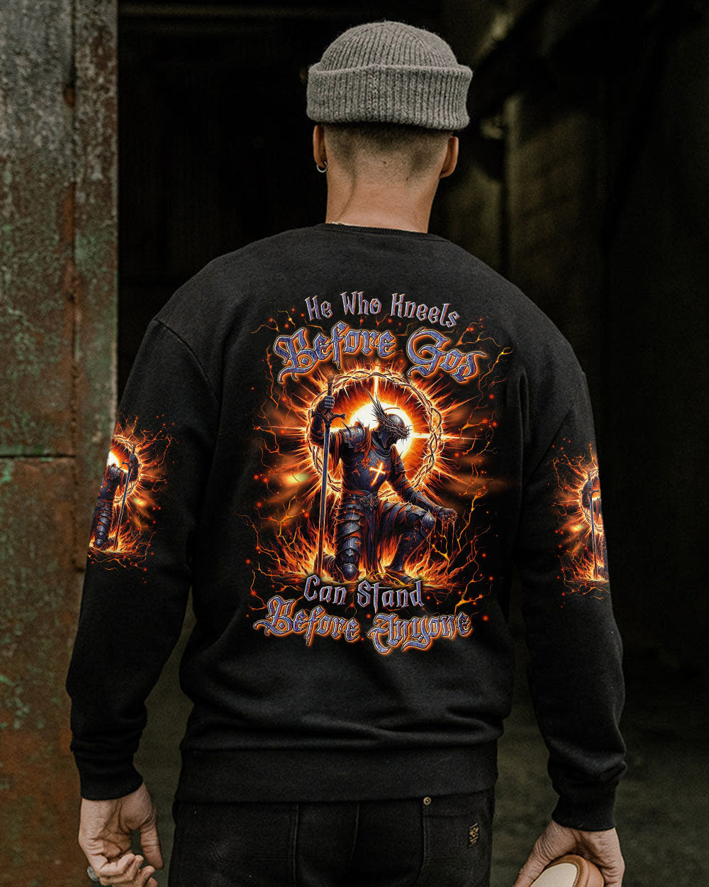 He Who Kneels Before God Warrior Men's All Over Print Shirt - Yhln2205241