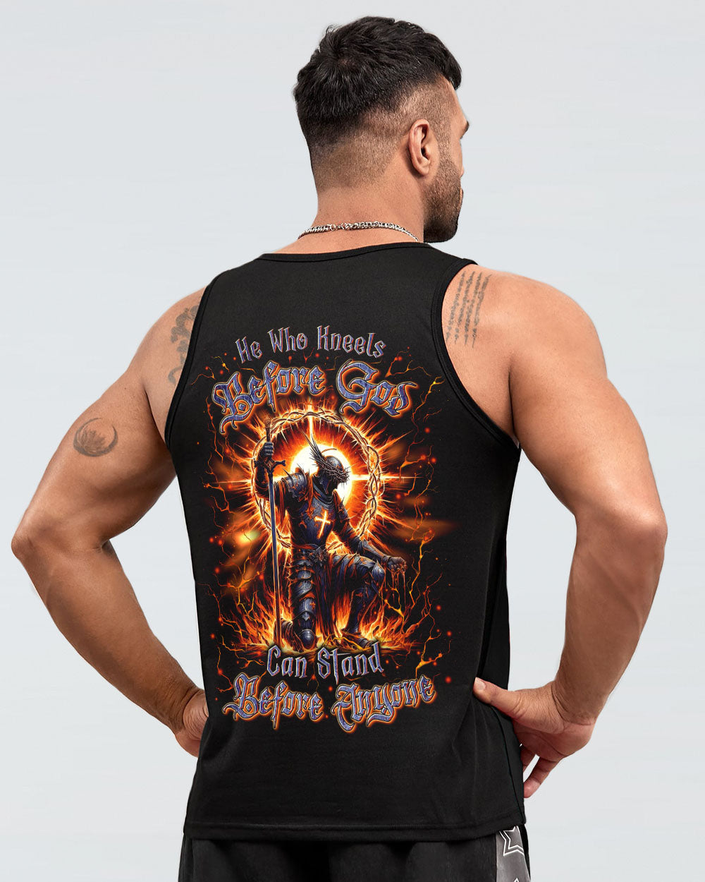 He Who Kneels Before God Warrior Men's All Over Print Shirt - Yhln2205241