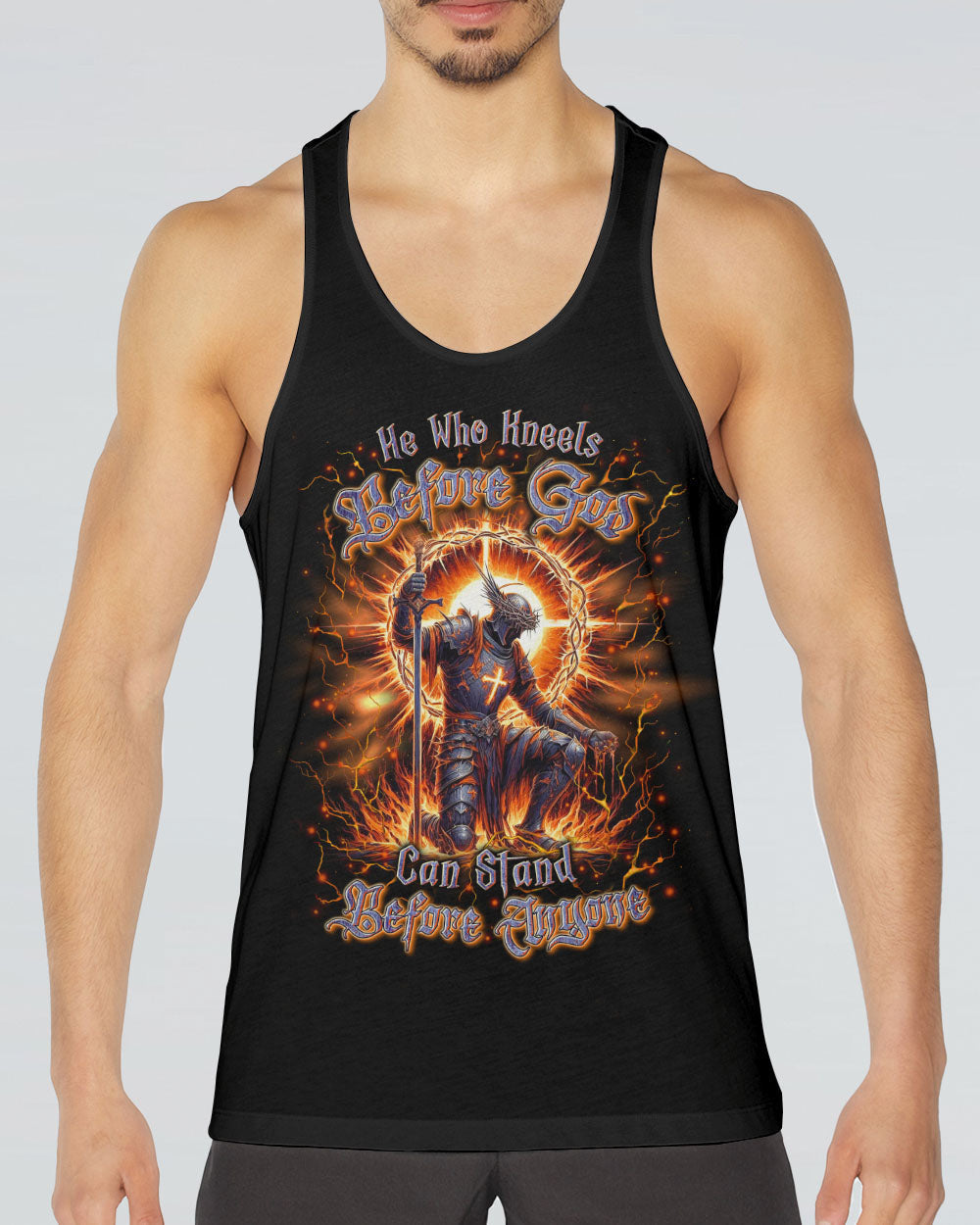 He Who Kneels Before God Warrior Men's All Over Print Shirt - Yhln2205241