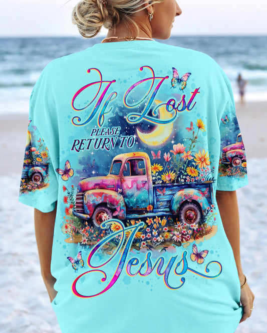 If Lost Please Return To Jesus Truck Women's All Over Print Shirt - Tlno0504244
