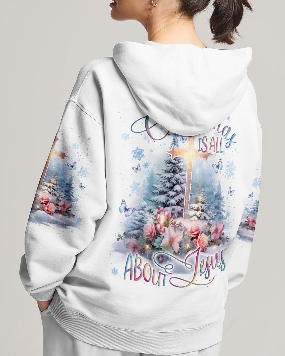 Christmas Is All About Jesus Women's All Over Print Shirt - Yhln1910232