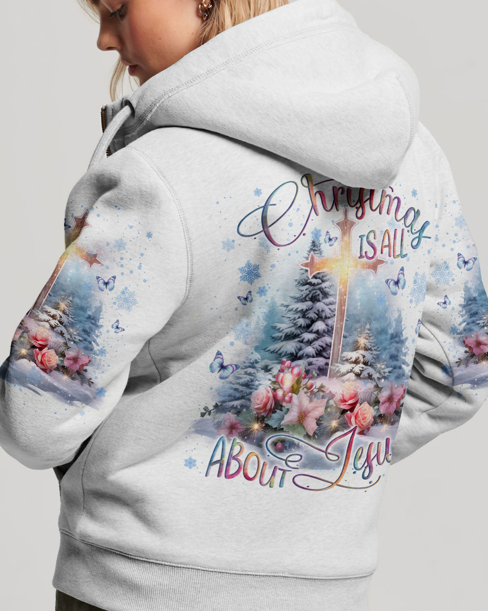 Christmas Is All About Jesus Women's All Over Print Shirt - Yhln1910232