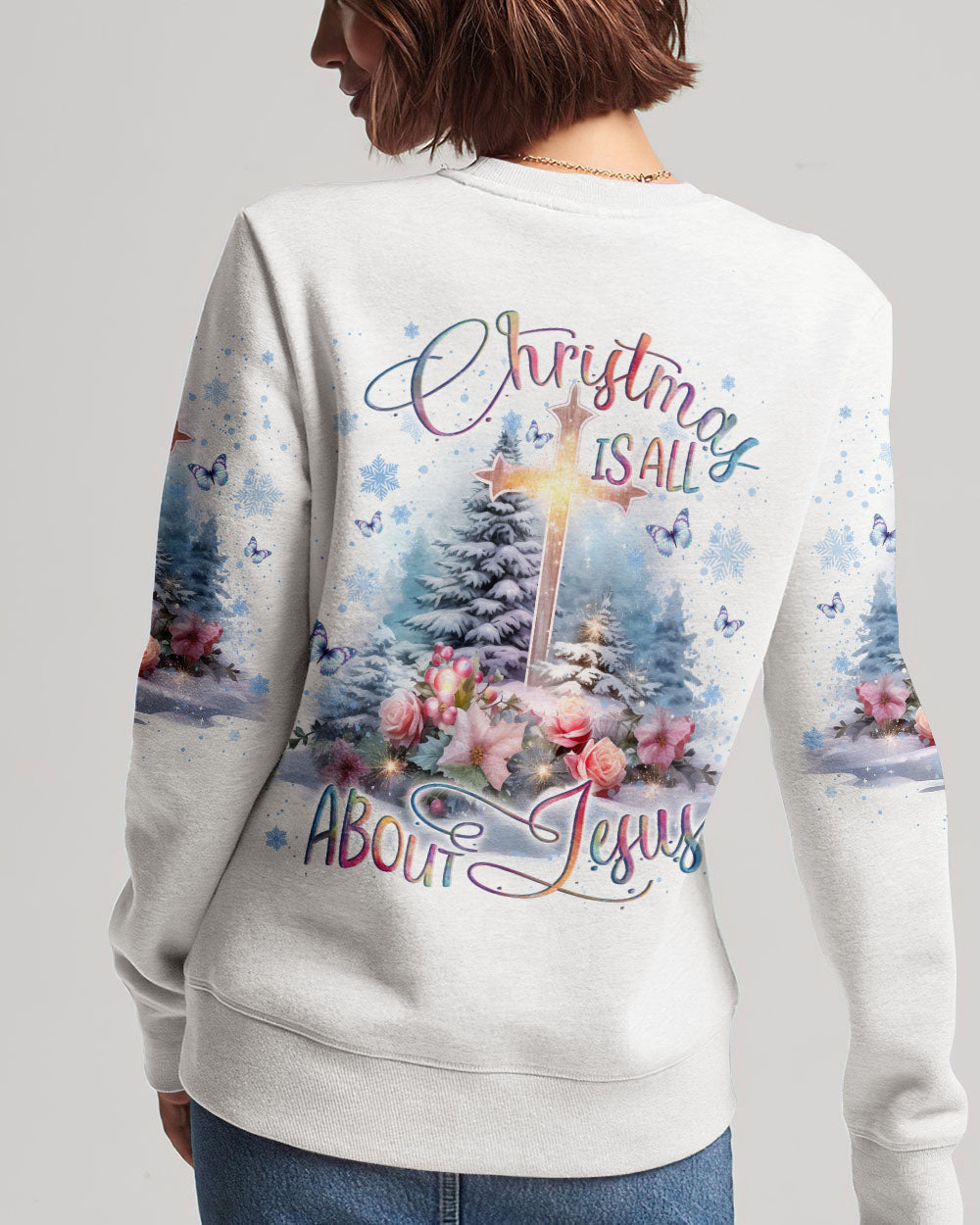 Christmas Is All About Jesus Women's All Over Print Shirt - Yhln1910232
