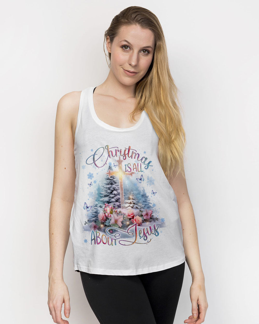 Christmas Is All About Jesus Women's All Over Print Shirt - Yhln1910232