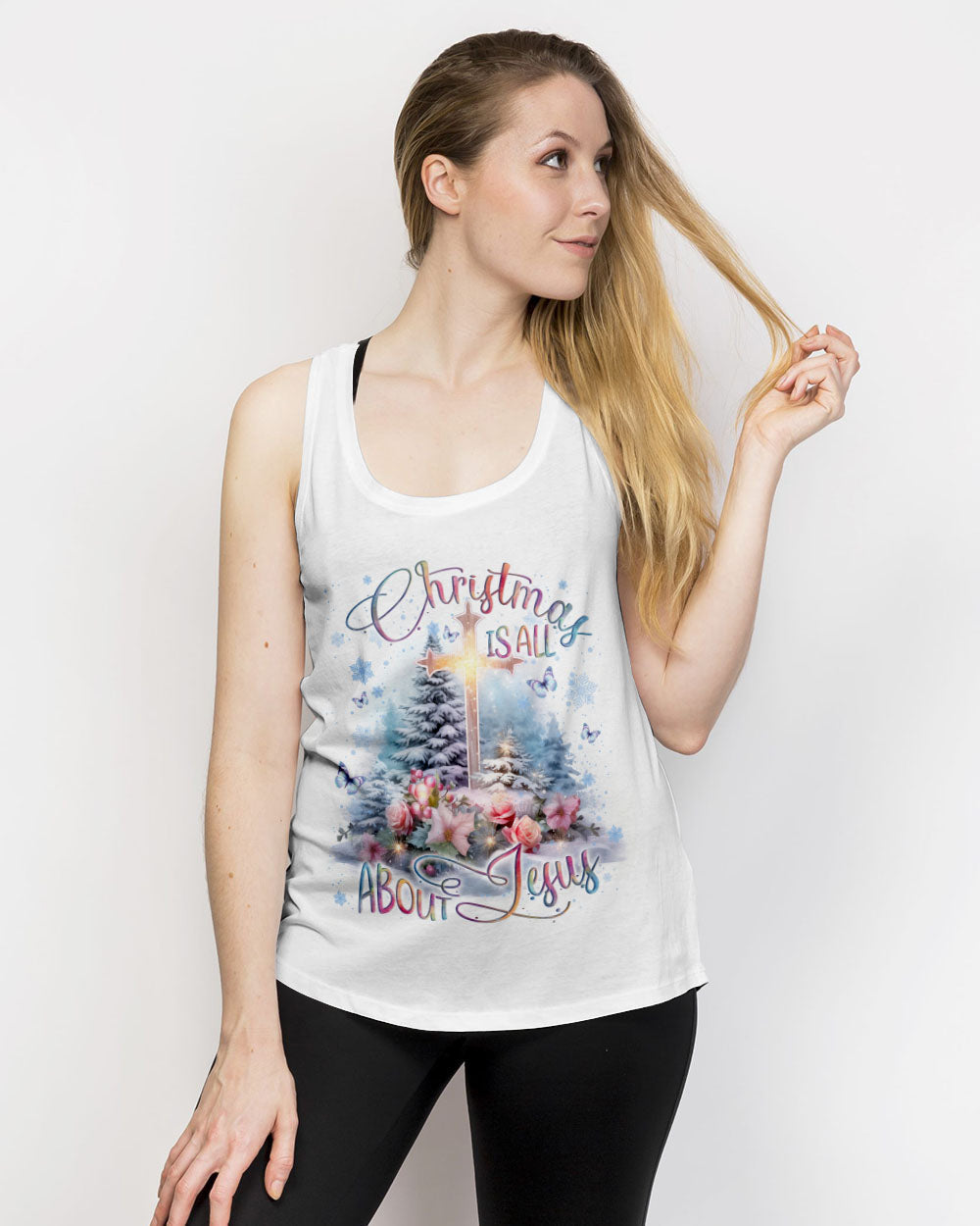 Christmas Is All About Jesus Women's All Over Print Shirt - Yhln1910232