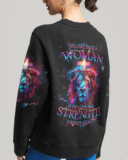 You Can't Break A Woman Lion Women's All Over Print Shirt - Tlpq1204241
