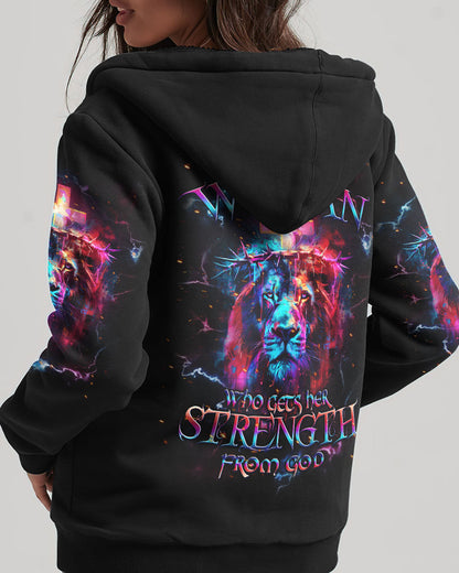 You Can't Break A Woman Lion Women's All Over Print Shirt - Tlpq1204241