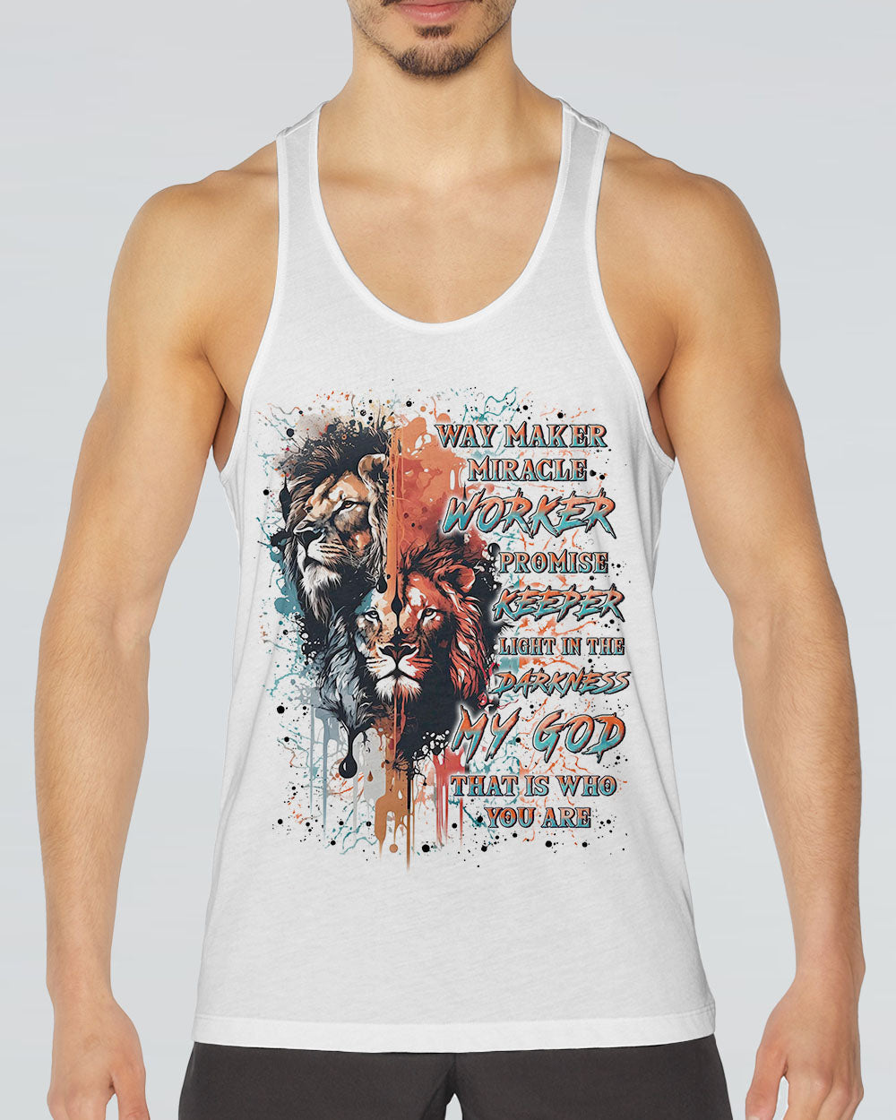 Way Maker Miracle Worker Cross Lion Men's All Over Print Shirt - Yhln0705241