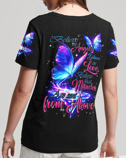 Believe That Miracles Are Sent From Above Women's All Over Print Shirt - Tytd1904241