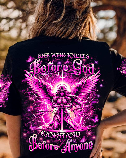 She Who Kneels Before God Women's All Over Print Shirt - Yhhn2204242