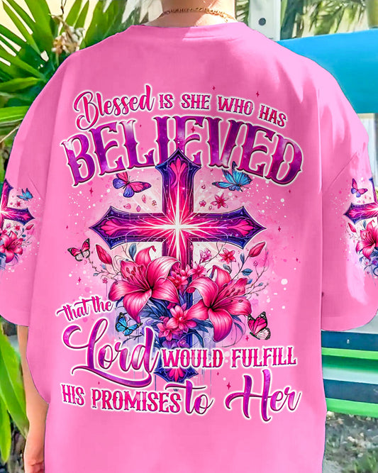 Blessed Is She Who Has Believed Women's All Over Print Shirt - Tyqy1206243