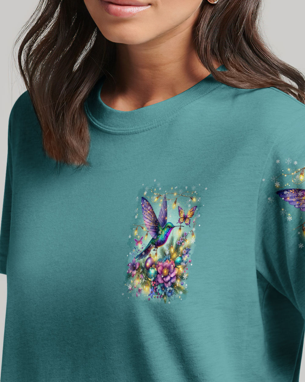Do Not Worry About Tomorrow Hummingbird Christmas Women's All Over Print Shirt - Tltr3010236