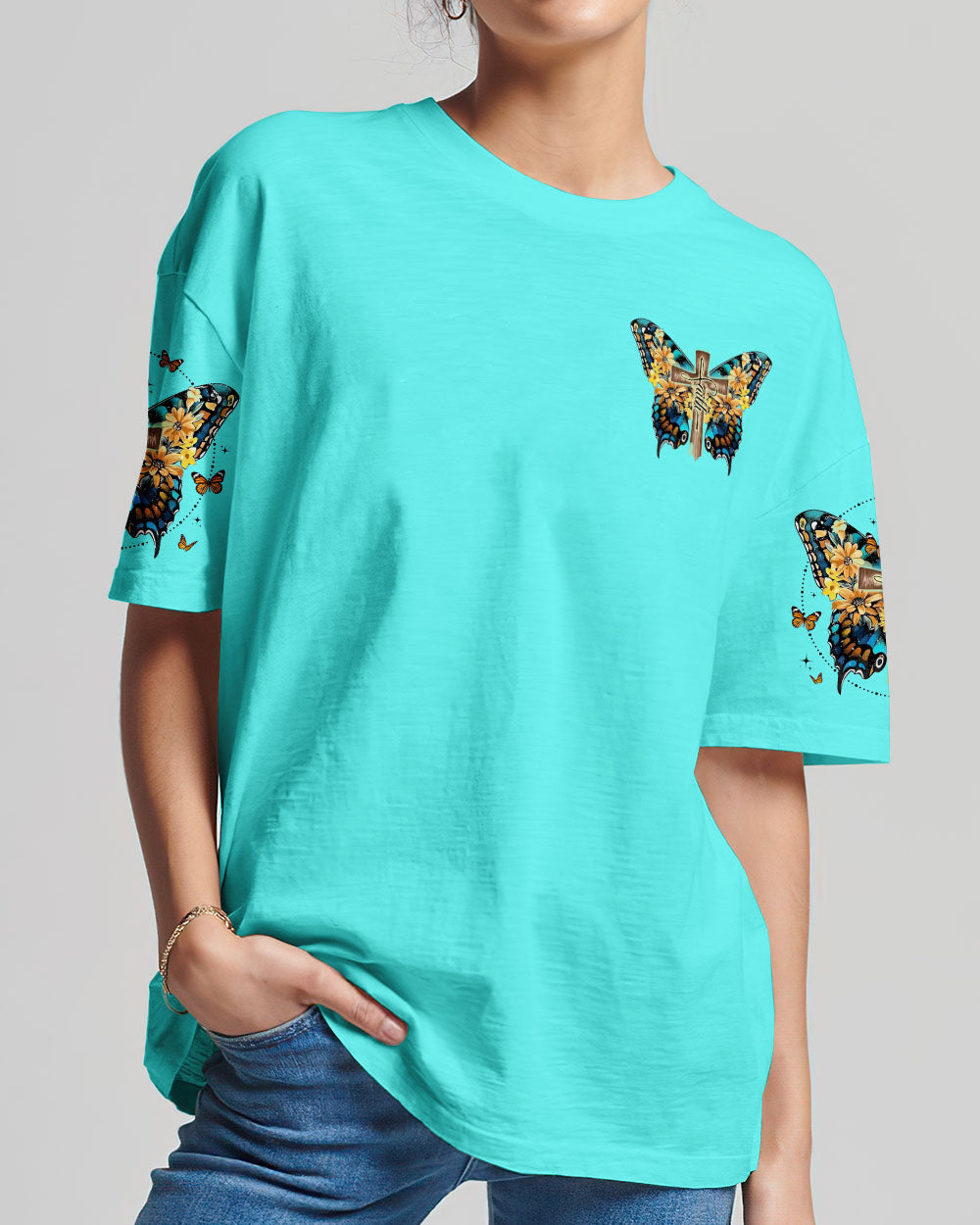 I Believe There Are Angels Among Us Butterfly Women's All Over Print Shirt - Tlno0307233
