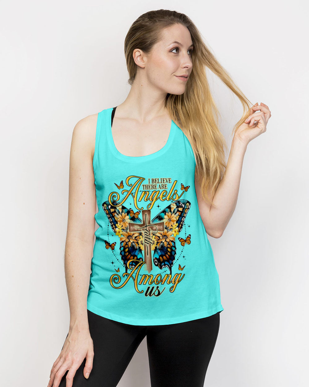 I Believe There Are Angels Among Us Butterfly Women's All Over Print Shirt - Tlno0307233