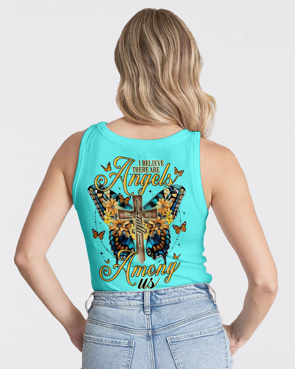 I Believe There Are Angels Among Us Butterfly Women's All Over Print Shirt - Tlno0307233