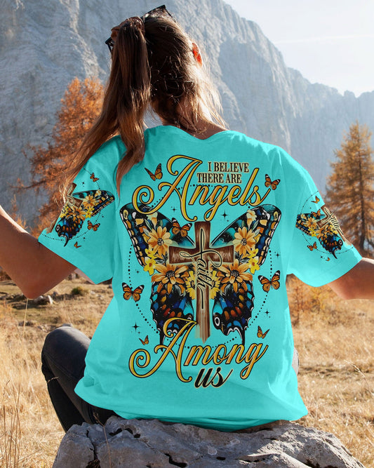 I Believe There Are Angels Among Us Butterfly Women's All Over Print Shirt - Tlno0307233
