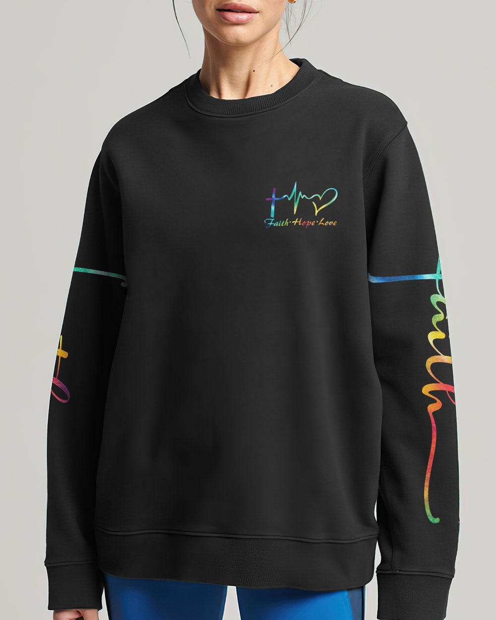 I Can Do All Things Through Christ Cross Wings Tie Dye Women's All Over Print Shirt - Ty2506232