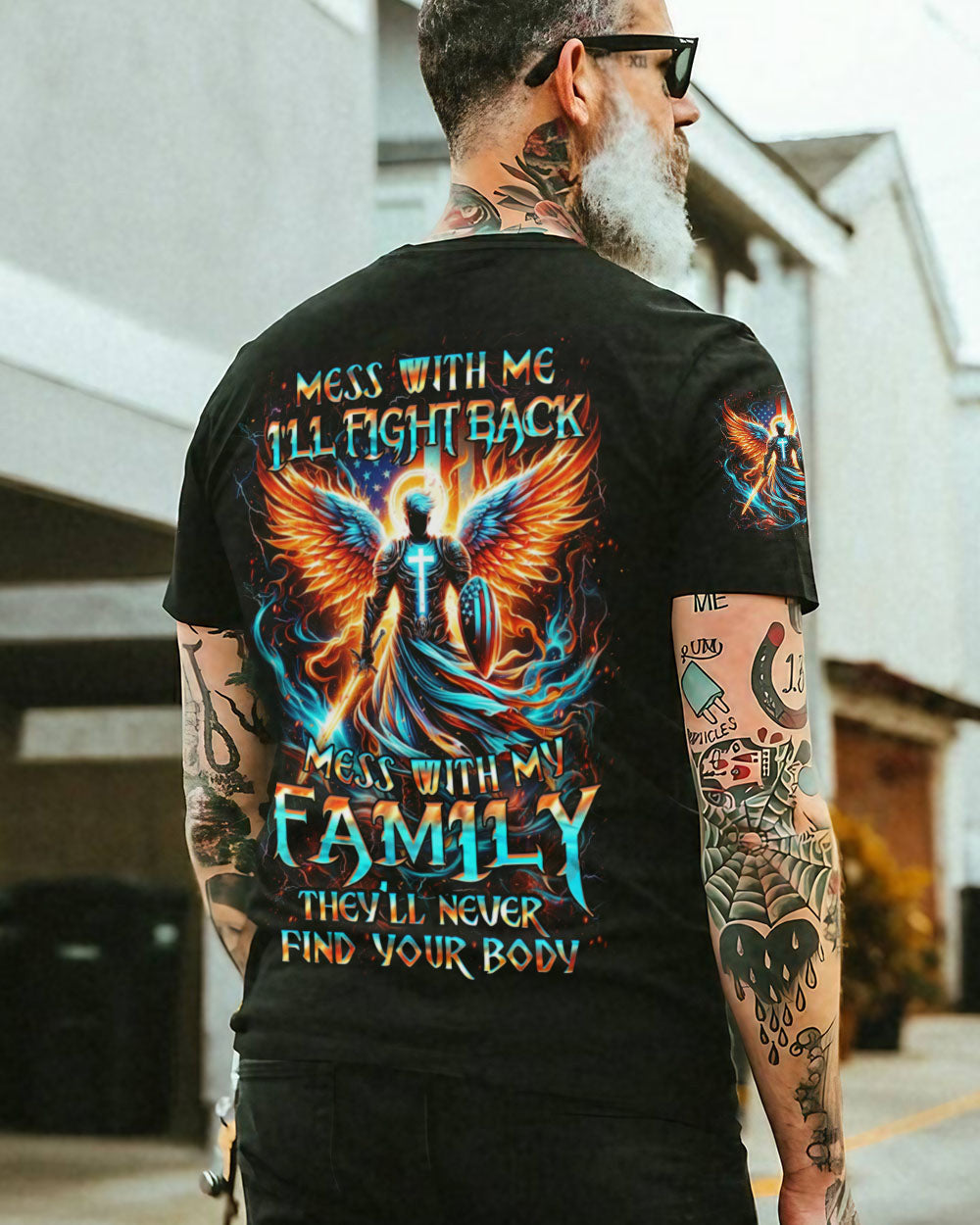 Mess With Me I'll Fight Back Men's All Over Print Shirt - Yhhn0606243