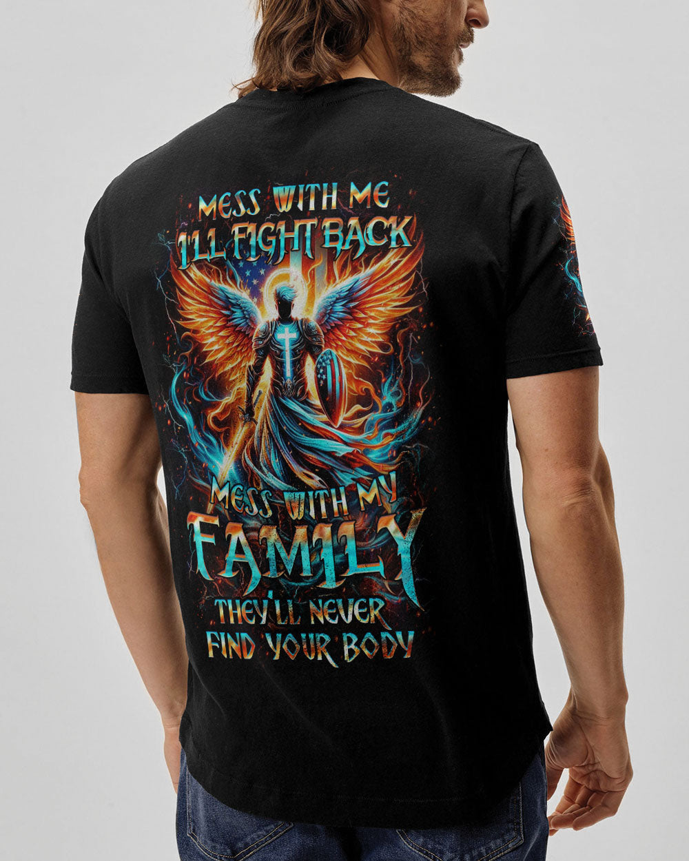 Mess With Me I'll Fight Back Men's All Over Print Shirt - Yhhn0606243
